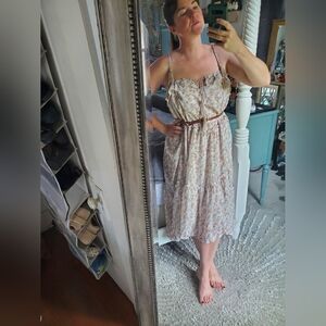 Storia Oversized Woodland Midi Dress